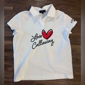 Callaway Golf White Top For Women Size S Used Once